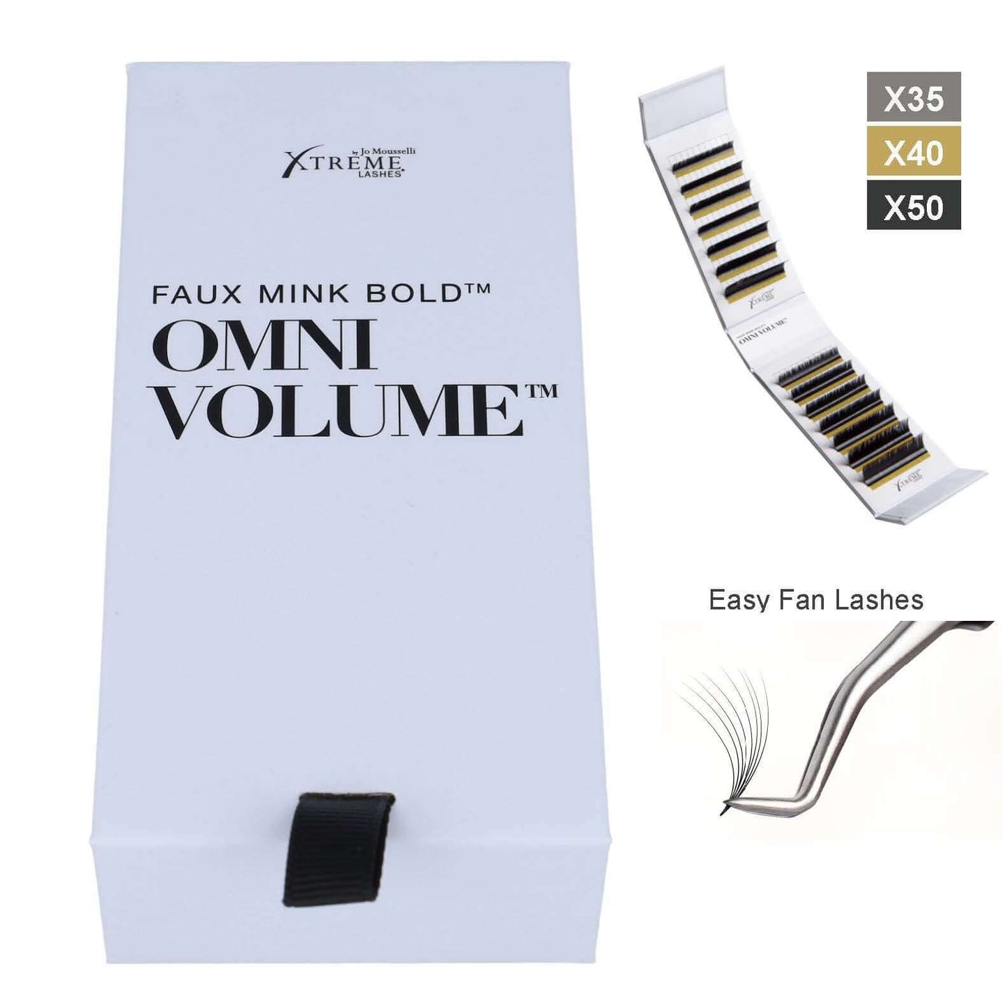 Omni Volume oder Fast Speed Lashes. In X 35, X40, X50 und X90. Easy Fan Wimpern.