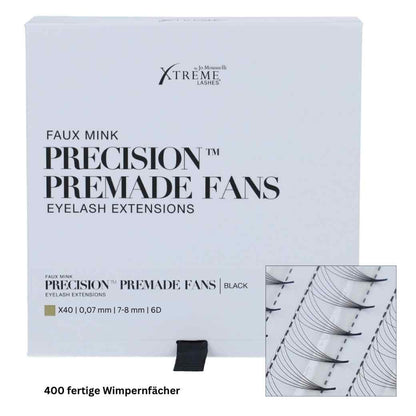Handgefertige Wimpernfächer in & D 40 fertige Fächer in ener Packung Xtreme Lashes