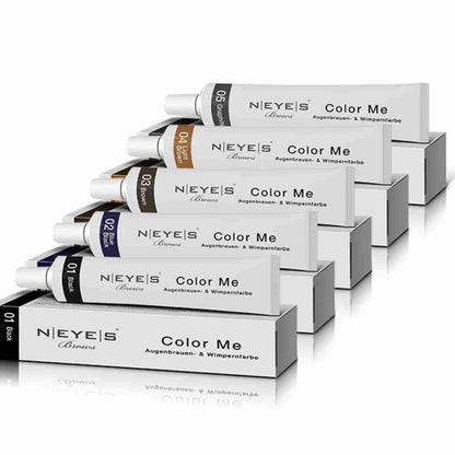 Augenbrauen und Wimpernfarben 5 verschiedene Farben von Neyes 