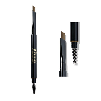 Augenbrauenstift in Hellbraun beider Seite geöffnet mit Mascarabürstchen Xtreme Lashes