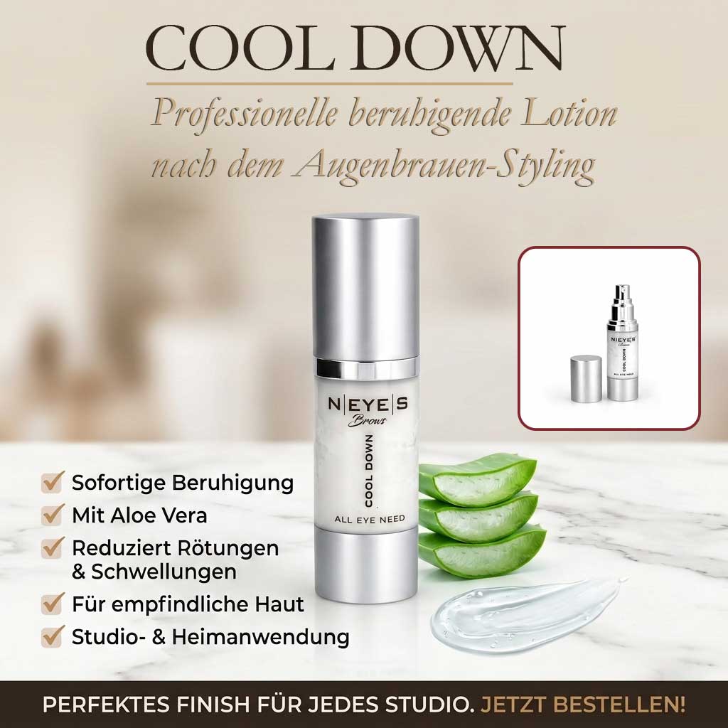 Professionelle beruhigende Lotion nach der Augenbrauen-Styling