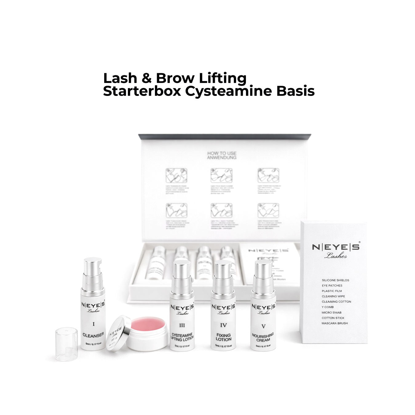 „Lash & Brow Lifting Starterbox – Cysteamine Basis als Komplettset für professionelle Anwendung“