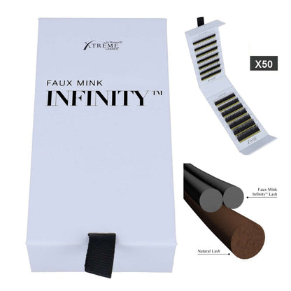 Flache Wimpern Infinity zwei dünne wimpern paralell zu einer verbunden.