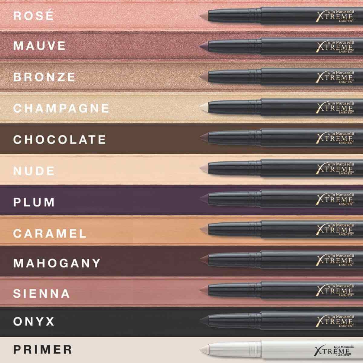 Lidschattenstift in 11 Farben plus Primer
