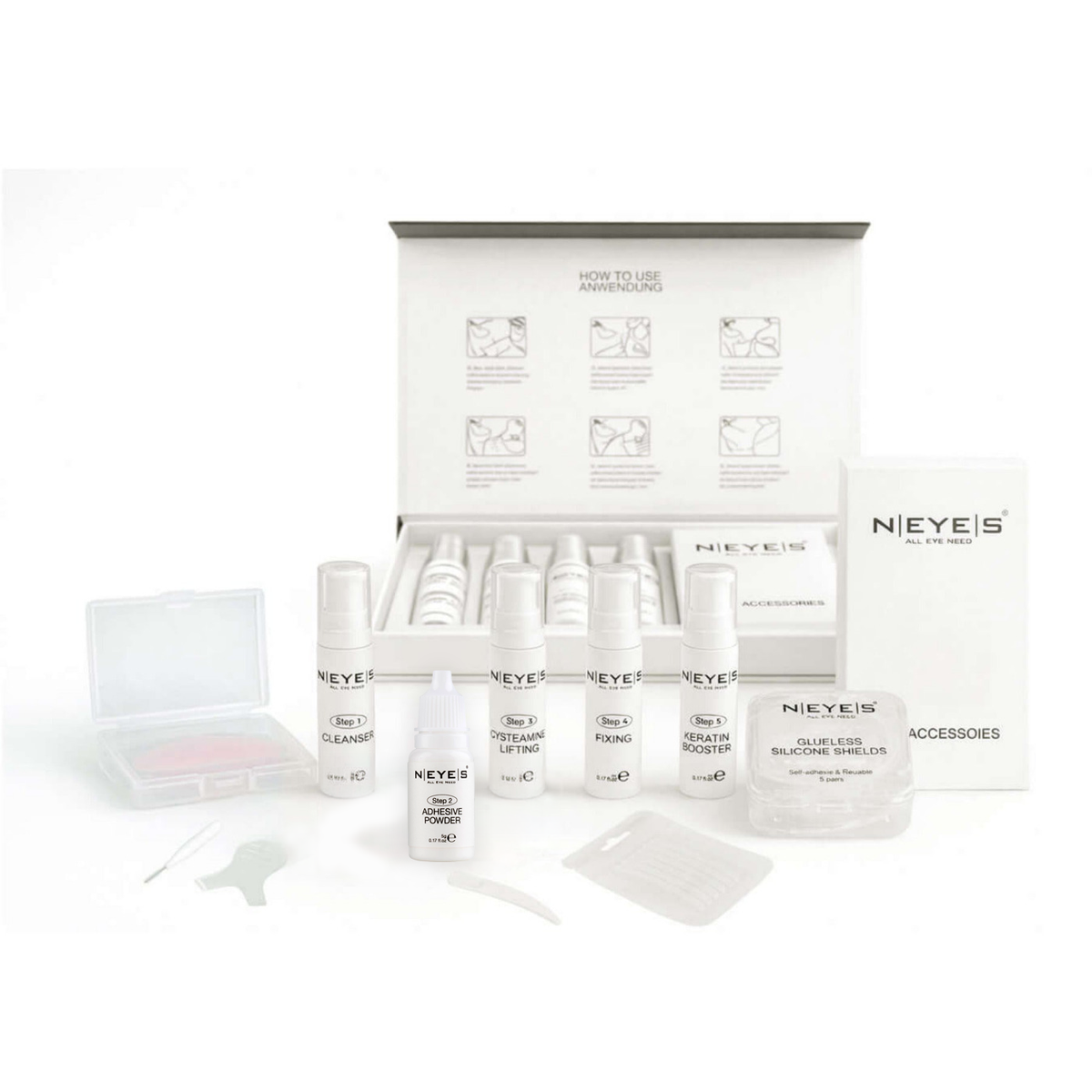 Korean Lash & Brow Lifting Starterset komplettes Set für den Start mit Korean Lash Lifting alle Produkte sind enthalten Du kannst sofort mit dem Lifting starten.von Neyes