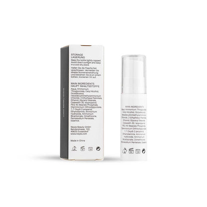 Rückansicht der Lifting Lotion Classic 5ml Flasche mit sichtbaren Inhaltsstoffen und Haltbarkeitsdatum.