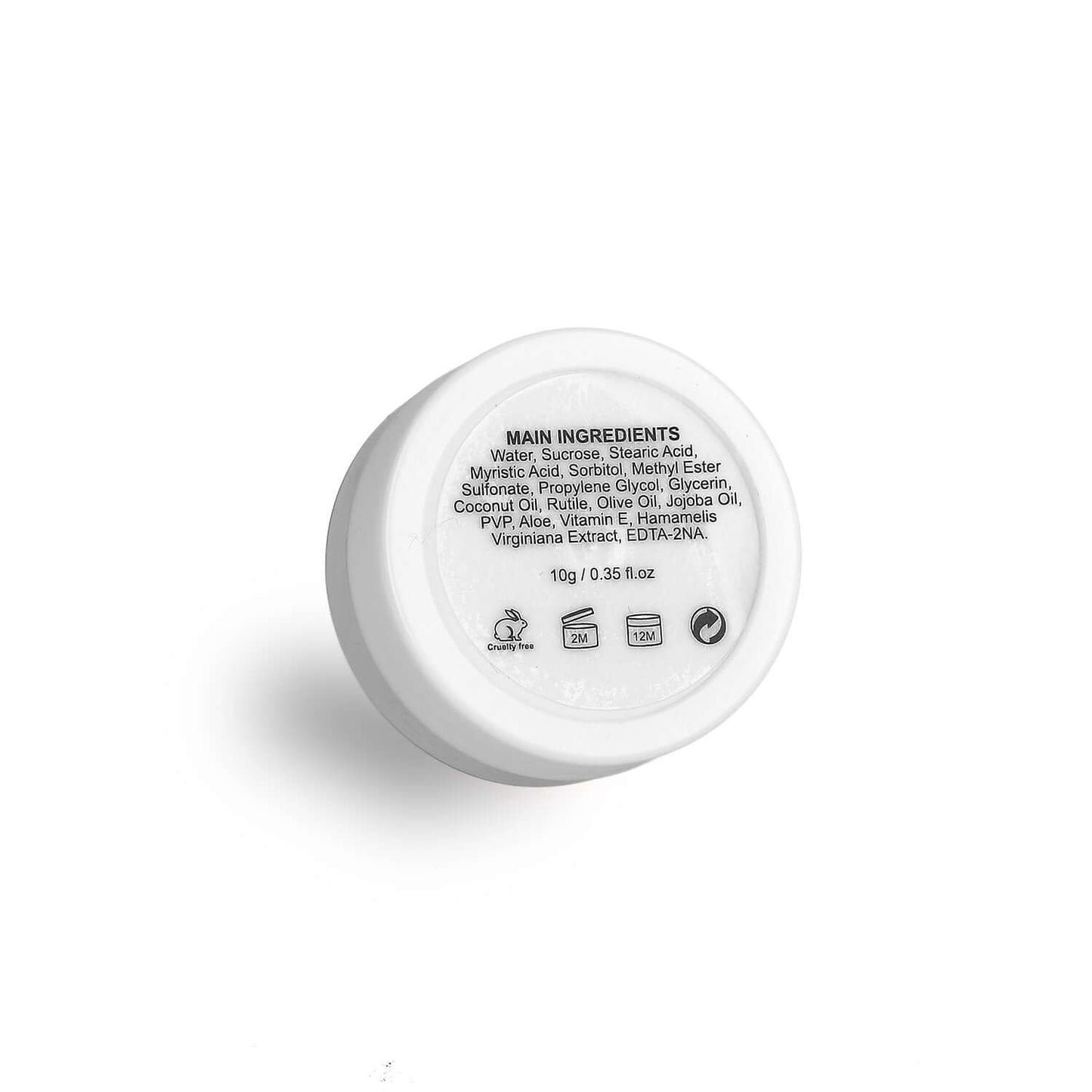 Glue Balm Rückseite der Dose mit Angaben aller Inhaltsstoffe Neyes 