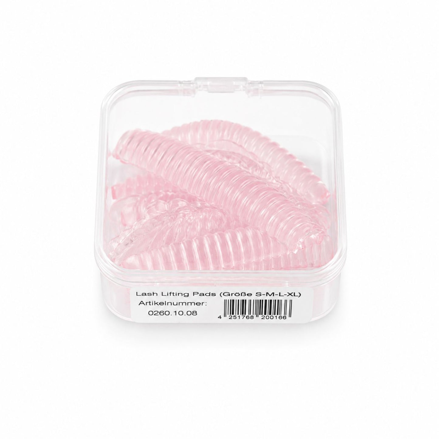 NEYES selbsthaftende Lash Lifting Pads aus Silikon in 4 verschiedenen Größen in der Verpackung