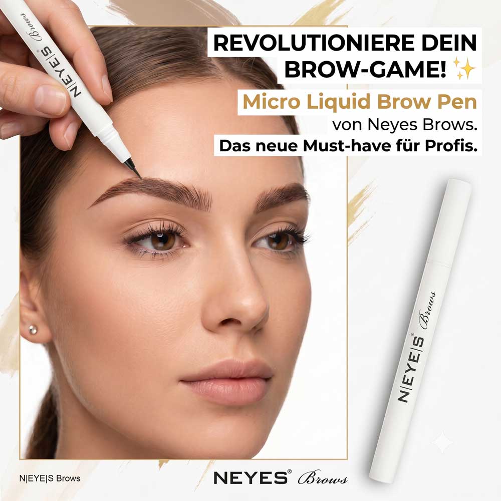 Micro Liquid Brow Pen Augenbrauenstift mit feiner Filzspitze für präzise, haarfeine Striche und perfekt definierte Brauen.