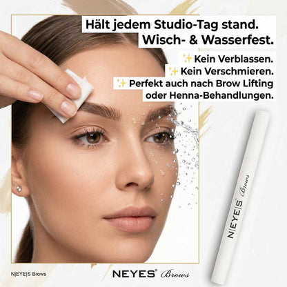 Der wisch- und wasserfeste Micro Liquid Brow Pen garantiert perfekt definierte Augenbrauen, die den ganzen Tag halten.