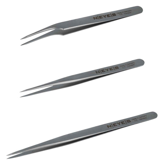 Pinzetten für die Wimpernverlängerung in 12cm und 14cm länge