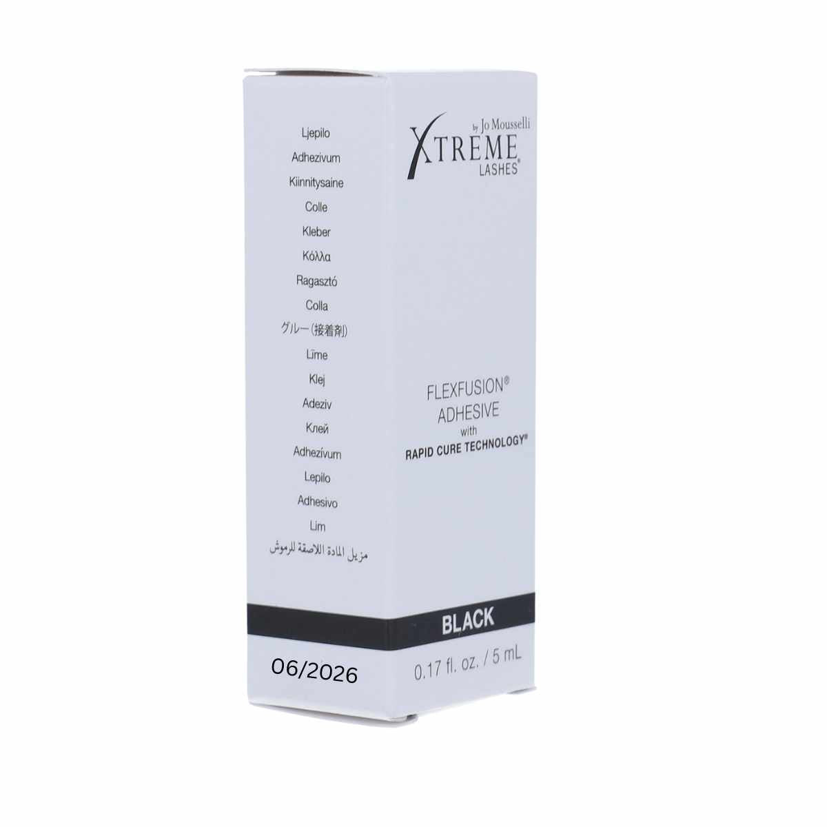 Sensitve Wimpern Kleber Flex Fusion Kartonage mit Inhaltstoffen Angaben