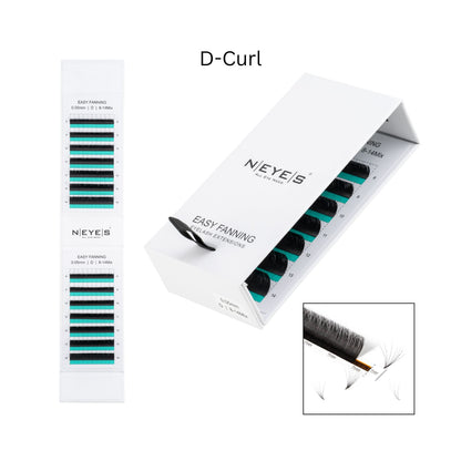 NEYES Easy Fanning Lashes D-Curl für professionelle Volumentechnik