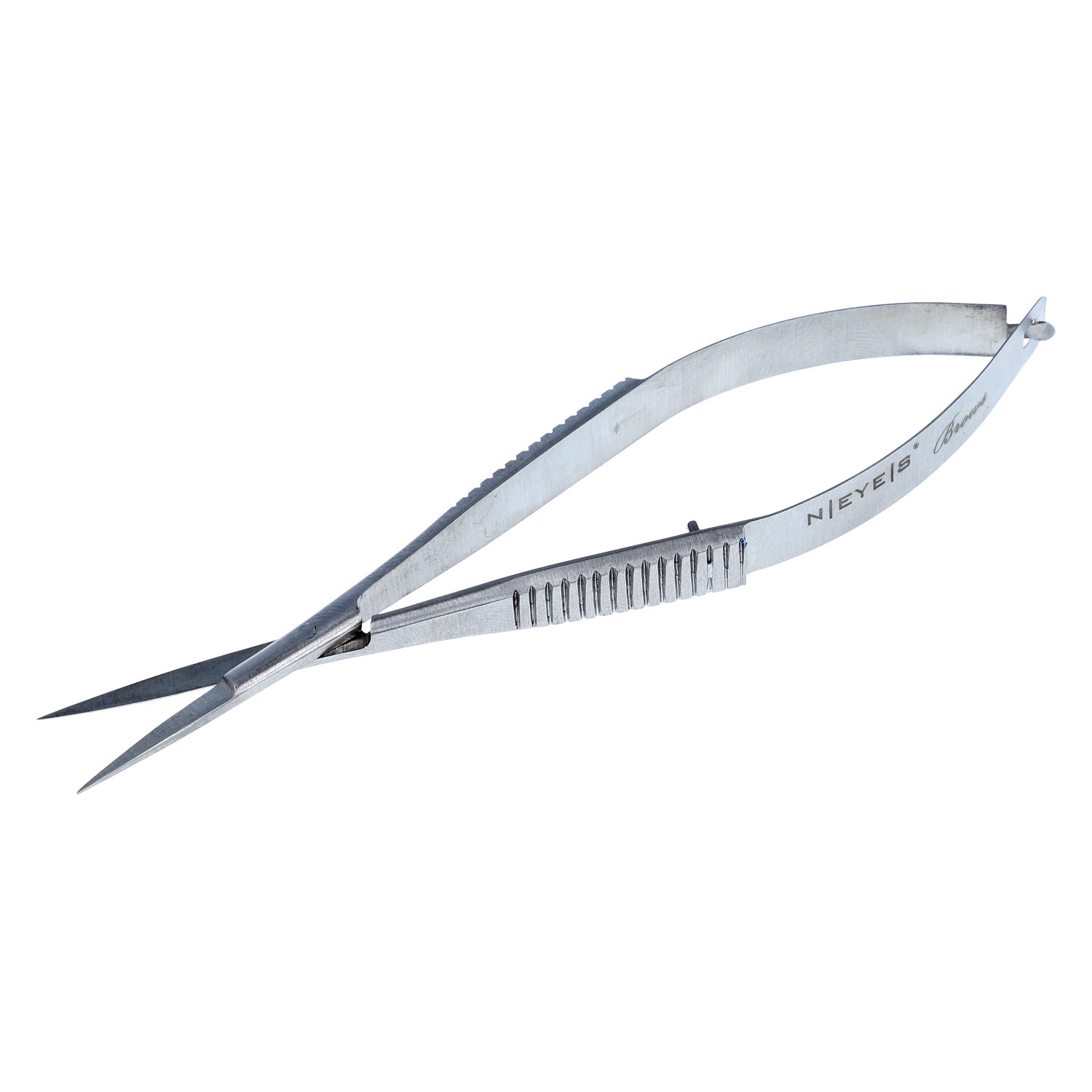 Federschere mit feiner Spitze Federschere mit langer Spitze und Geriffelten Griffmulden